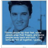 Kunstdruk Elvis Presley iQuote All Together 40x40cm - thumbnail