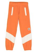 Mini Rodini pantalon de jogging à patch logo - Orange