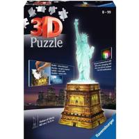 RAVENSBURGER 3D-puzzel Vrijheidsbeeld Night Edition 108 stks
