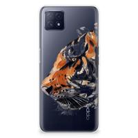 Hoesje maken OPPO A53 5G | OPPO A73 5G Watercolor Tiger Hoesje maken OPPO A53 5G | OPPO A73 5G Watercolor Tiger