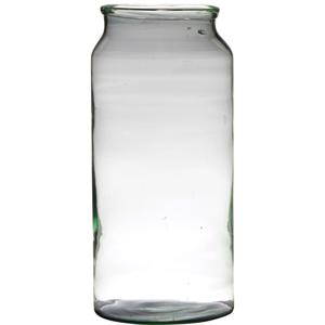 Bellatio design Vaas - gerecycled glas - 19 x 39 cm