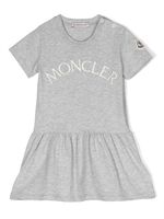 Moncler Enfant robe à logo brodé - Gris - thumbnail