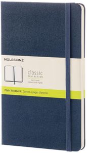 Moleskine notitieboek, ft 13 x 21 cm, effen, harde cover, 240 blad, saffier