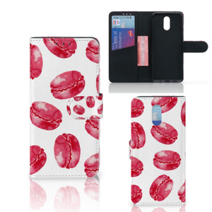 Nokia 2.3 Book Cover Pink Macarons