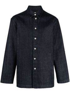 Jil Sander long-sleeved denim shirt - Bleu