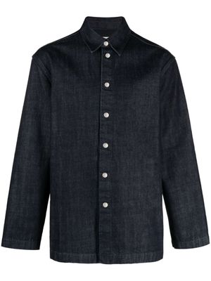 Jil Sander chemise en jean à manches longues - Bleu