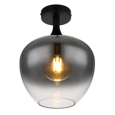 Globo Zwarte plafondlampMaxy enkel Ø 24cm - 15548D