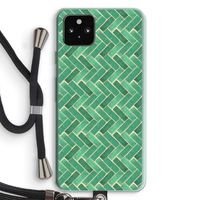 Moroccan tiles 2: Pixel 5a 5G Transparant Hoesje met koord