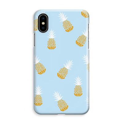 Ananasjes: iPhone XS Max Volledig Geprint Hoesje