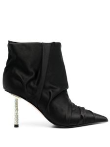 Le Silla bottines Fedra en cuir 80 mm - Noir