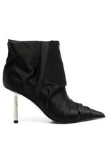 Le Silla bottines Fedra en cuir 80 mm - Noir - thumbnail