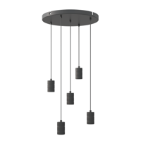 Hanglamp Calex Multi Cord Rond 5xE27 - thumbnail