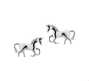 TFT Oorknoppen Paard Zilver Glanzend 6.5 mm x 9.5 mm