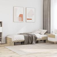 Bedframe zonder matras hout sonoma eikenkleurig 90x190 cm