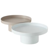 Boltze Home Dienblad samona metaal ø25cm beige/wit