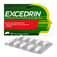 Excedrin Filmomhulde Tabletten, bij migraine en hoofdpijn - thumbnail