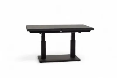 Trestino verstelbare lounge tuintafel codell pop-up extension 183x88x75cm zwart