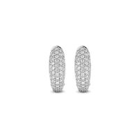 TI SENTO-Milano 7804ZI Oorringen zilver met zirconia 14 x 5,6 mm