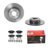 Remmenset, remschijf BREMBO, Remschijftype: Massief, Inbouwplaats: Achteras, u.a. für Fiat, Lancia