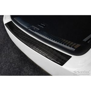 Echt 3D Carbon Bumper beschermer passend voor Porsche Cayenne II 2010-2014 'Ribs' AV249278