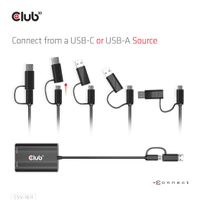 Club 3D Club 3D USB Gen1 Type-C/-A to Dual HDMI (4K/30Hz) / VGA (1 - thumbnail