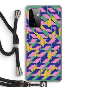 Skew Blush 1: Samsung Galaxy A72 5G Transparant Hoesje met koord