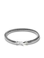 David Yurman bracelet en argent sterling Buckle serti de diamants - thumbnail