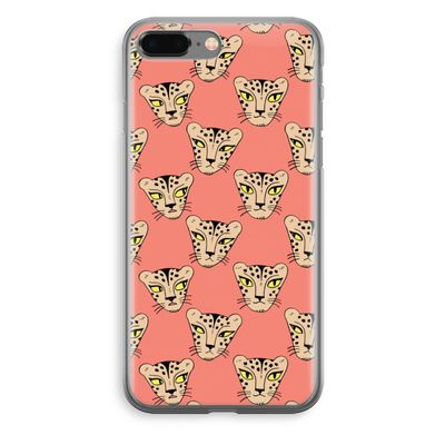Tijger: iPhone 8 Plus Transparant Hoesje