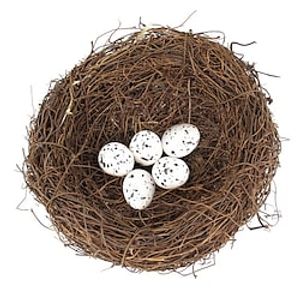 Het Nest Van De Vogel Met Eieren Stock Afbeelding - Image of wild