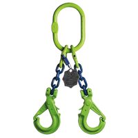 Delta 2-Sprong met veiligheidshaak, zonder inkorthaak | Grade 100 | 9,500 ton | 13 mm | 5 m - YE.10.2SV.13.050 YE.10.2SV.13.050