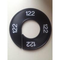 Maatring 9cm zwart/wit 122