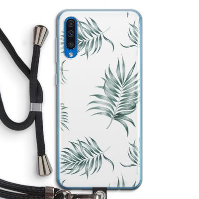 Simple leaves: Samsung Galaxy A50 Transparant Hoesje met koord