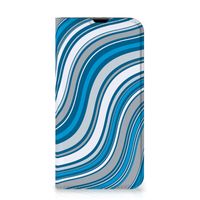 iPhone 13 Pro Hoesje met Magneet Waves Blue - thumbnail