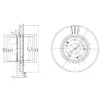 Delphi Diesel Remschijf BG2675 - thumbnail