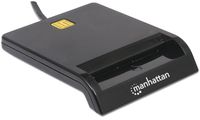 Manhattan 102049 Binnen USB 2.0 Zwart smart card reader - thumbnail