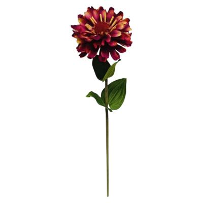 Kunstbloem Zinnia paars 58cm