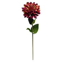 Kunstbloem Zinnia paars 58cm