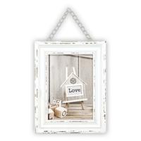 Zep Fotolijstje - wit met ophangketting - hout - foto 13 x 18 cm