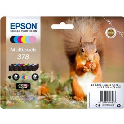 Epson Multipack 378 5.5ml 240pagina's 360pagina's Zwart, Cyaan, Lichtyaan, Lichtmagenta, Geel inktca