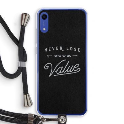 Never lose your value: Honor Play 8A Transparant Hoesje met koord