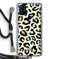 Leopard pattern: OnePlus Nord N10 5G Transparant Hoesje met koord - thumbnail