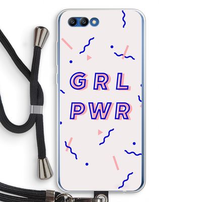 GRL PWR: Honor 10 Transparant Hoesje met koord