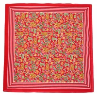Boerenzakdoek Paisley rood 55 x 55 cm - Rode zakdoek