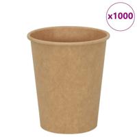 VidaXL Papieren koffiekopjes 1000 st 8oz 200 ml bruin