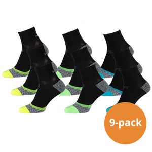 Xtreme Hardloop Sokken 9-pack Multi Black-45/47