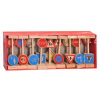 Playwood Houten verkeersbordenset, 18dlg.