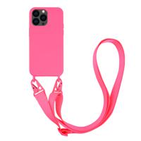 Vivanco Necklace Smartphone ketting Apple iPhone 13 Pro Pink Inductieve lading, Stootbestendig