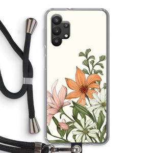 Floral bouquet: Samsung Galaxy A32 5G Transparant Hoesje met koord