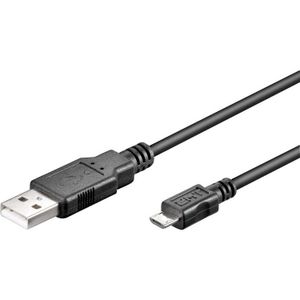 Goobay 93921 USB-kabel USB 2.0 5 m Micro-USB B USB A Zwart