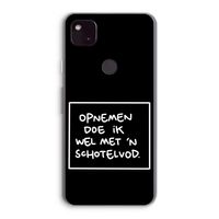 Schotelvod: Google Pixel 4a 5G Transparant Hoesje Schotelvod: Google Pixel 4a 5G Transparant Hoesje